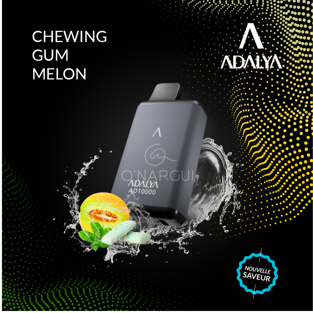 Adalya 10k 10000 Puffs chewing gum melon