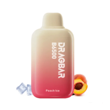 dragbar 6500 puffs peach ice