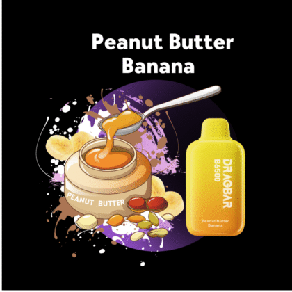 dragbar 6500 puffs peanut butter banana