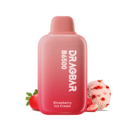 dragbar 6500 puffs strawberry ice cream