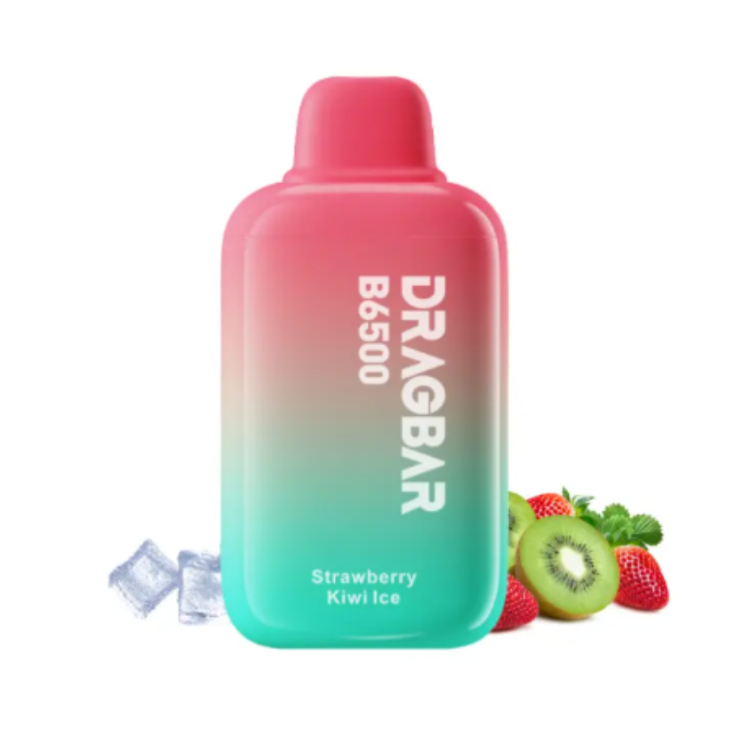 dragbar 6500 puffs strawberry kiwi ice