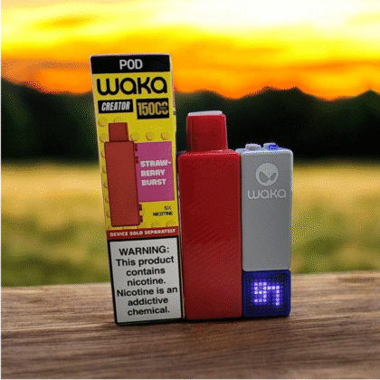 pod creator waka lego 15k puff 15000 taff strawberry burst