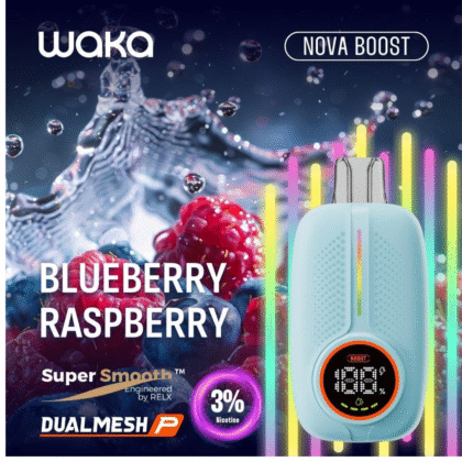 waka nova boost 18000 puffs 18k blueberry raspberry