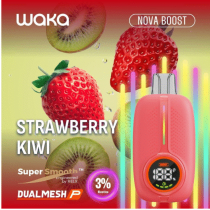 waka nova boost 18000 puffs 18k strawberry kiwi
