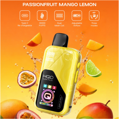 HQD 40K puff 40000 taff passion fruit mango lemon