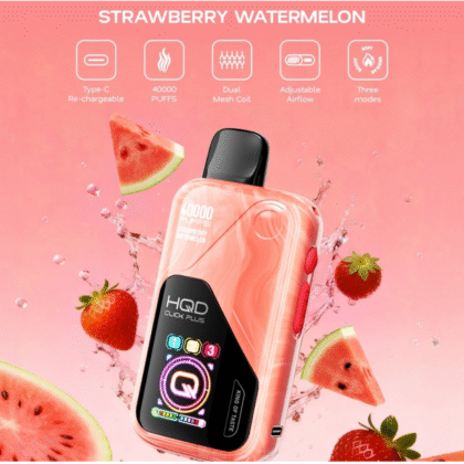 HQD 40K puff 40000 taff strawberry watermelon