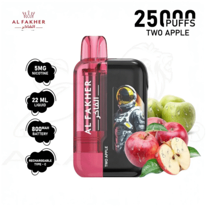 fakher 25k ultra two apple 25000 puff taff (2)