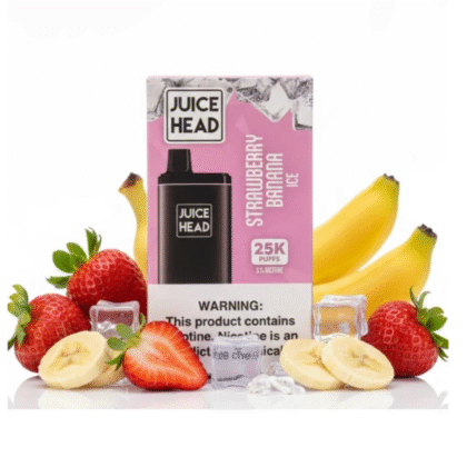 juice head 25k - strawberry banana ice 25000 taff puff taffs puffs