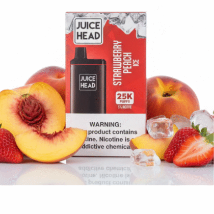 juice head 25k - strawberry peach ice 25000 taff puff taffs puffs
