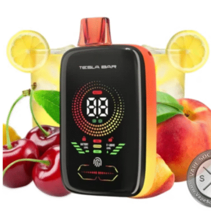tesla bar 25K puffs 25000 taff cherry peach lemonade