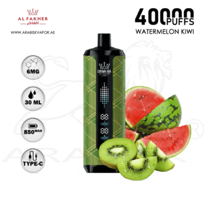 AL FAKHER CROWN BAR MEGAMAX 40000 PUFFS 6MG Experience long-lasting performance with the AL FAKHER Crown Bar MegaMax, a premium disposable vape designed for power and convenience. Delivering an im (1)