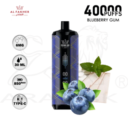 al fakher 40k puffs 40000 taffs blueberry gum